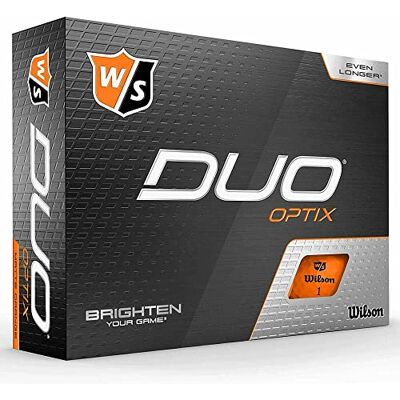 Wilson Staff Golfballen, Duo Optix, 12 ballen, roze, oppervlak mat Wilson Staff Golfballen, Duo Optix, 12 ballen, roze, oppervlak mat