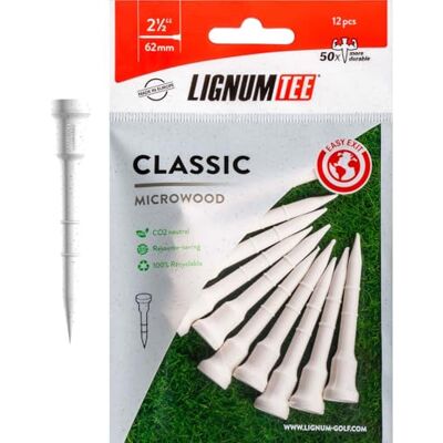 LIGNUM LONGRIDGE Tees, wit, 62 mm, 16 stuks LIGNUM LONGRIDGE Tees, wit, 62 mm, 16 stuks