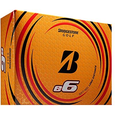 Bridgestone Golf Bridgestone 2021 e6 Balles de golf (une douzaine), blanc Bridgestone Golf Bridgestone 2021 e6 Balles de golf (une douzaine), blanc