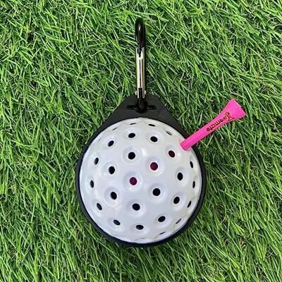teemate Originele golftee-houder met karabijnhaak, ideaal voor houten tees, bamboe tees, kunststof tees, clip voor golftas, premium golfaccessoires teemate Originele golftee-houder met karabijnhaak, ideaal voor houten tees, bamboe tees, kunststof tees, clip voor golftas, premium golfaccessoires