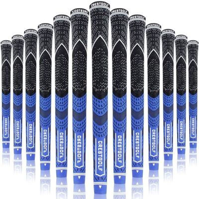 Crestgolf 13 bijgewerkte meervoudige golfgrepen voor golfclubset, compleet voor alle weersomstandigheden, antislip, milieuvriendelijke katoengarentechnologie, medium of standaard grootte Crestgolf 13 bijgewerkte meervoudige golfgrepen voor golfclubset, compleet voor alle weersomstandigheden, antislip, milieuvriendelijke katoengarentechnologie, medium of standaard grootte