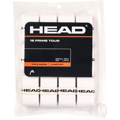HEAD 12 stuks Prime Tour tennisbandages voor volwassenen, uniseks HEAD 12 stuks Prime Tour tennisbandages voor volwassenen, uniseks