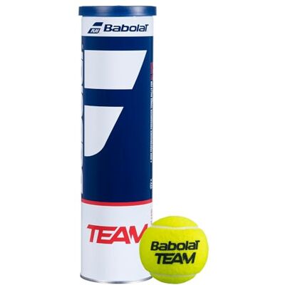 Babolat Tube met 4 tennisballen – Team X4 Babolat Tube met 4 tennisballen – Team X4