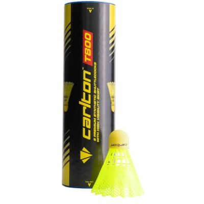 Dunlop Carlton Tournament T800 badmintonbal geel blauw, medium (77 korrels), voor junioren en clubspelers (1 x 6 doos) Dunlop Carlton Tournament T800 badmintonbal geel blauw, medium (77 korrels), voor junioren en clubspelers (1 x 6 doos)