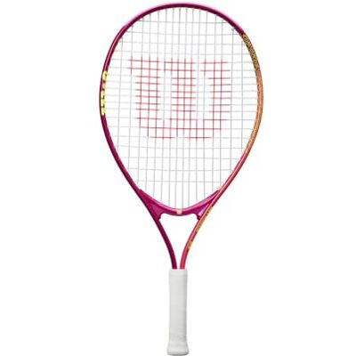 Wilson Intrigue Junior 23 Girls Uncorded 205G Tennisrackets Kinderrackets Rood Geel Wilson Intrigue Junior 23 Girls Uncorded 205G Tennisrackets Kinderrackets Rood Geel