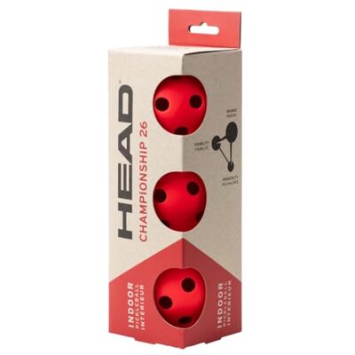 HEAD Championship 26 3B (Indoor) Pickleball Balls HEAD Championship 26 3B (Indoor) Pickleball Balls