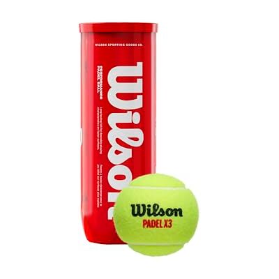 Wilson Padelballen X3, 3 stuks, geel, WR8900801001 Wilson Padelballen X3, 3 stuks, geel, WR8900801001
