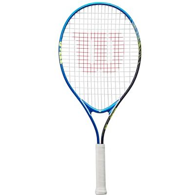 Wilson Slam Jr 25 Tennisracket Blauw Tennisracket voor kinderen van 9 tot 10 jaar, AirLite-legering Wilson Slam Jr 25 Tennisracket Blauw Tennisracket voor kinderen van 9 tot 10 jaar, AirLite-legering