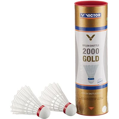 VICTOR International Nylonball Shuttle 2000 uniseks badminton stuurwielen VICTOR International Nylonball Shuttle 2000 uniseks badminton stuurwielen