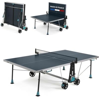 Cornilleau Table d'extérieur 300X Outdoor Stratifié 5mm Agrément FFTT Compteurs de Points Bleu ou Gris Cornilleau Table d'extérieur 300X Outdoor Stratifié 5mm Agrément FFTT Compteurs de Points Bleu ou Gris