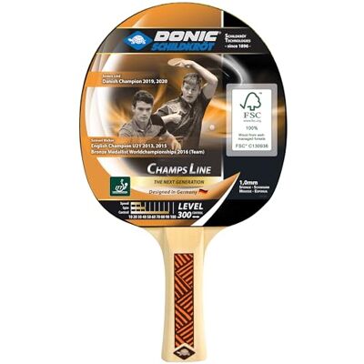 Schildkröt Donic- Tafeltennisracket velden lijn 300, spons 1,0 mm, jade coating ITTF, 705132 Schildkröt Donic- Tafeltennisracket velden lijn 300, spons 1,0 mm, jade coating ITTF, 705132