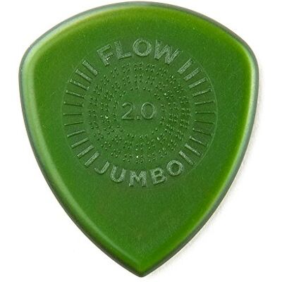 Dunlop 547R200 Flow Jumbo Grip plectrums 2,00 mm, 12 stuks Dunlop 547R200 Flow Jumbo Grip plectrums 2,00 mm, 12 stuks
