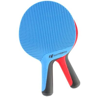 Cornilleau SOFTBAT Pack Duo 2 x eco-ontworpen en ultraurale outdoor pingpong rackets Blauw en Rood Cornilleau SOFTBAT Pack Duo 2 x eco-ontworpen en ultraurale outdoor pingpong rackets Blauw en Rood