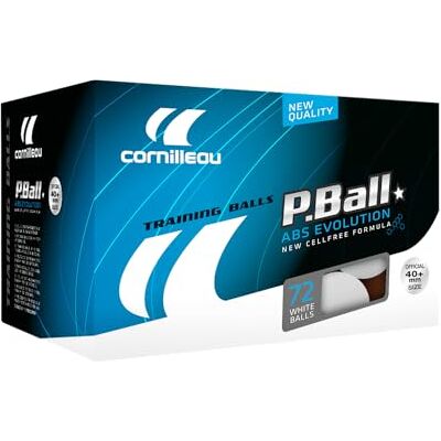 Cornilleau ITTF Evolution 1 Star Tafeltennisballen van ABS-kunststof, 72 stuks Cornilleau ITTF Evolution 1 Star Tafeltennisballen van ABS-kunststof, 72 stuks