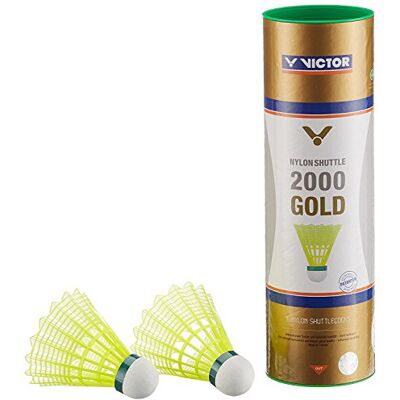 VICTOR International Nylonball Shuttle 2000 uniseks badminton stuurwielen VICTOR International Nylonball Shuttle 2000 uniseks badminton stuurwielen