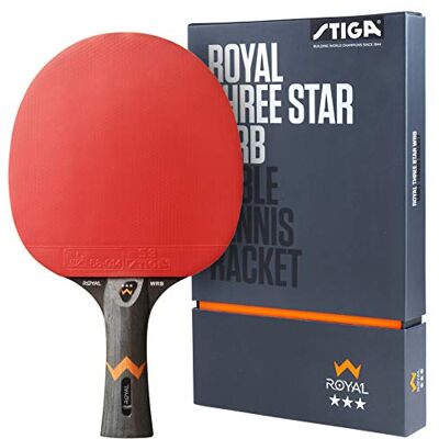 STIGA Royal 3 sterren tafeltennisbatjes, zwart/rood STIGA Royal 3 sterren tafeltennisbatjes, zwart/rood