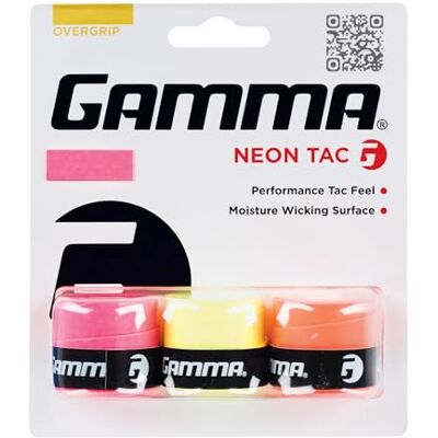 Gamma AGNOT-10 Overgrip Neon Tac Grip Strips, roze, oranje, geel, 3 stuks Gamma AGNOT-10 Overgrip Neon Tac Grip Strips, roze, oranje, geel, 3 stuks