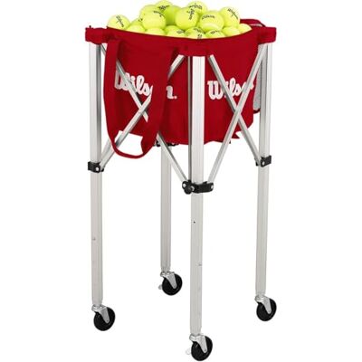 Wilson WRZ541000 tennisbalmand, uniseks, volwassenen, rood Wilson WRZ541000 tennisbalmand, uniseks, volwassenen, rood