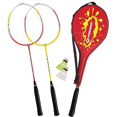 Schildkröt Badmintonset voor 2 spelers, 2 rackets, 2 stuurwielen, in 3/4 hoes, 970908 Schildkröt Badmintonset voor 2 spelers, 2 rackets, 2 stuurwielen, in 3/4 hoes, 970908