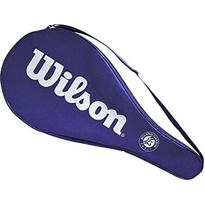 Wilson Roland Garros rackethoes, voor een volwassen racket, polyester, blauw Wilson Roland Garros rackethoes, voor een volwassen racket, polyester, blauw