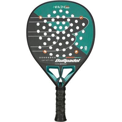 Bullpadel Hack 04 Hybrid 25 padel racket nr. 370G donkergroen Bullpadel Hack 04 Hybrid 25 padel racket nr. 370G donkergroen