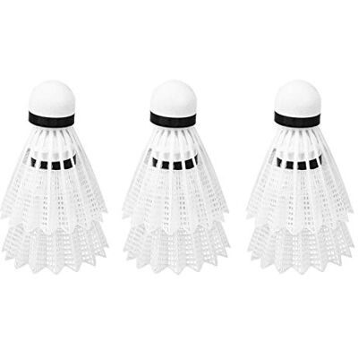 Dioche Badminton, ganzenveren, wit, badminton-stuurwiel, ganzenveer, badminton, stuurwiel, outdoorsport, bal voor binnen en buiten, trainingsaccessoires, wit, Eén maat, Wit. Dioche Badminton, ganzenveren, wit, badminton-stuurwiel, ganzenveer, badminton, stuurwiel, outdoorsport, bal voor binnen en buiten, trainingsaccessoires, wit, Eén maat, Wit.
