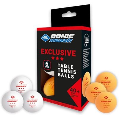 Schildkröt Donic- Avantgarde Tafeltennisballen, 3 sterren, kwaliteit Poly 40+, 6 stuks in blister, 3 x wit/3 x oranje, 608533 één maat Schildkröt Donic- Avantgarde Tafeltennisballen, 3 sterren, kwaliteit Poly 40+, 6 stuks in blister, 3 x wit/3 x oranje, 608533 één maat
