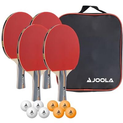 JOOLA TEAM SCHOOL Tafeltennisset, 4 rackets/8 ballen JOOLA TEAM SCHOOL Tafeltennisset, 4 rackets/8 ballen