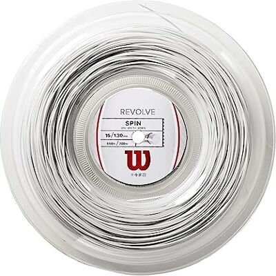 Wilson Racketsnaren, Revolve, rol van 2 meter, zwart, 1,25 mm, uniseks, WRZ906900 Wilson Racketsnaren, Revolve, rol van 2 meter, zwart, 1,25 mm, uniseks, WRZ906900