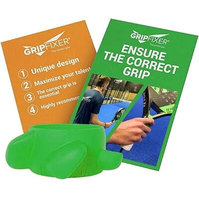 GRIPFIXER Padel Ensures The Correct Grip The Ultimate Training Equipment & Teaching Aid Deense innovatie Small links GRIPFIXER Padel Ensures The Correct Grip The Ultimate Training Equipment & Teaching Aid Deense innovatie Small links