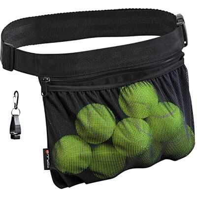 TOPJUM Tennisbalhouder, pickleballhouder, voor dames en heren, voor 8 tennis- of pickleballballen, tennis- en pickleball-accessoires TOPJUM Tennisbalhouder, pickleballhouder, voor dames en heren, voor 8 tennis- of pickleballballen, tennis- en pickleball-accessoires