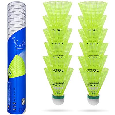 Baozun Badminton-ruches, badmintonballen, 12 stuks Baozun Badminton-ruches, badmintonballen, 12 stuks