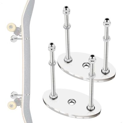 duozoanz Skateboardhouder, wandhouder met montagetoebehoren, wandhouders, skateboard, wandhouder voor skateboard, longboard, 2 stuks duozoanz Skateboardhouder, wandhouder met montagetoebehoren, wandhouders, skateboard, wandhouder voor skateboard, longboard, 2 stuks