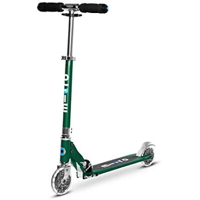 Micro , Sprite LED Trottinette pliable à 2 roues pour enfant en Compact et pliable, léger, réglable, pliable, roues LED activées par le mouvement, frein arrière, développement suisse Micro , Sprite LED Trottinette pliable à 2 roues pour enfant en Compact et pliable, léger, réglable, pliable, roues LED activées par le mouvement, frein arrière, développement suisse
