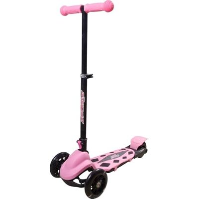 Ningbo Huisheng Sp/outdoor Goods Compyny New Sports Scooter met 3 wielen, inklapbaar, 110 mm, roze Ningbo Huisheng Sp/outdoor Goods Compyny New Sports Scooter met 3 wielen, inklapbaar, 110 mm, roze