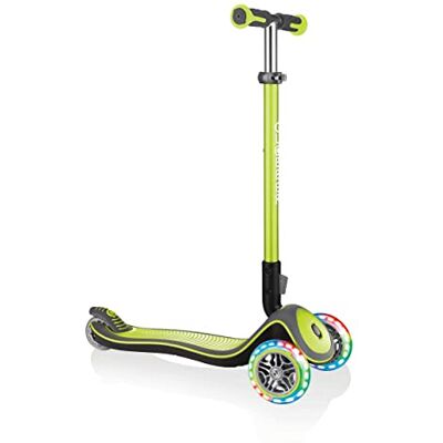 Globber Elite Deluxe Lights opvouwbare step met 3 wielen voor kinderen van 3 tot 6 jaar + Globber Elite Deluxe Lights opvouwbare step met 3 wielen voor kinderen van 3 tot 6 jaar +