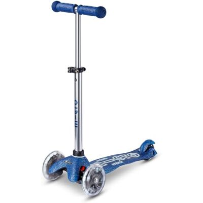 Micro deluxe mini-step met glitter voor kinderen, verstelbaar stuur Zachte besturing door gewichtsoverdracht, op de millimeter verstelbaar stuur, licht, PU-led-inductie-wielen, Swiss Design Micro deluxe mini-step met glitter voor kinderen, verstelbaar stuur Zachte besturing door gewichtsoverdracht, op de millimeter verstelbaar stuur, licht, PU-led-inductie-wielen, Swiss Design