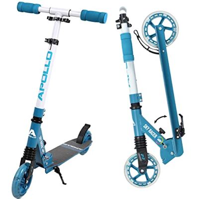 Apollo City-Step Led-scooter, skyracer met led-wielen, 145 mm, met vering, inklapbaar en in hoogte verstelbaar, voor kinderen en jongeren Apollo City-Step Led-scooter, skyracer met led-wielen, 145 mm, met vering, inklapbaar en in hoogte verstelbaar, voor kinderen en jongeren