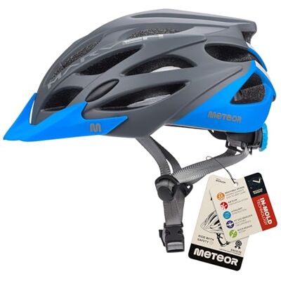 meteor MARVEN Fietshelm voor mountainbike en citybike, voor volwassenen en jongeren, uniseks, verstelbare sporthelm voor BMX, skaten, step, schaatsen, ontworpen voor de veiligheid van de gebruiker meteor MARVEN Fietshelm voor mountainbike en citybike, voor volwassenen en jongeren, uniseks, verstelbare sporthelm voor BMX, skaten, step, schaatsen, ontworpen voor de veiligheid van de gebruiker