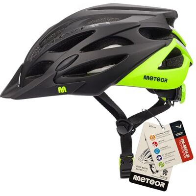 meteor MARVEN Fietshelm voor mountainbike en citybike, voor volwassenen en jongeren, uniseks, verstelbare sporthelm voor BMX, skaten, step, schaatsen, ontworpen voor de veiligheid van de gebruiker meteor MARVEN Fietshelm voor mountainbike en citybike, voor volwassenen en jongeren, uniseks, verstelbare sporthelm voor BMX, skaten, step, schaatsen, ontworpen voor de veiligheid van de gebruiker