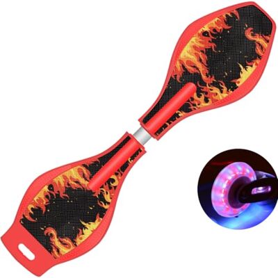 ERNAN Waveboard met led-wielen, waveboard voor kinderen, street surf, wielen torsie, skateboard, dubbel dek casterboards voor kinderen/jongeren ERNAN Waveboard met led-wielen, waveboard voor kinderen, street surf, wielen torsie, skateboard, dubbel dek casterboards voor kinderen/jongeren