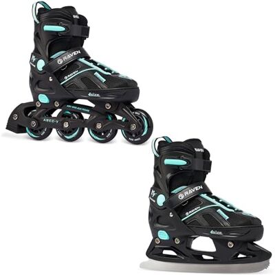 Raven Rolschaatsen voor kinderen, meisjes, jongens, volwassenen, kinderen, rolschaatsen, 2-in-1 optie, schaatsen, verstelbaar, pulse Raven Rolschaatsen voor kinderen, meisjes, jongens, volwassenen, kinderen, rolschaatsen, 2-in-1 optie, schaatsen, verstelbaar, pulse