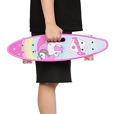 LANTUS Skateboard complet pour enfants, adolescents et adultes, débutants, double kick Maple Deck Concave Cruiser Skateboard avec outil en T LANTUS Skateboard complet pour enfants, adolescents et adultes, débutants, double kick Maple Deck Concave Cruiser Skateboard avec outil en T