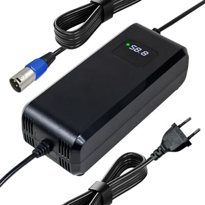 YANGZIDIANYUAN 58,8 V 4 A universele snellader voor e-bikes, hoverboards en elektrische scooters 52 V 14 Li-Ion-serie, DC XLR-stekker 3 gaten YANGZIDIANYUAN 58,8 V 4 A universele snellader voor e-bikes, hoverboards en elektrische scooters 52 V 14 Li-Ion-serie, DC XLR-stekker 3 gaten