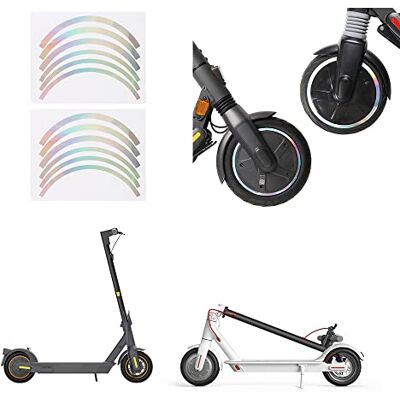 Fututech Reflecterende wielband voor Xiaomi M365 1S Pro Pro2 MI3, sticker voor elektrische step voor Segway Ninebot Max G30 Max G30E LL E22 E25 E45, accessoires voor step (regenboog) Fututech Reflecterende wielband voor Xiaomi M365 1S Pro Pro2 MI3, sticker voor elektrische step voor Segway Ninebot Max G30 Max G30E LL E22 E25 E45, accessoires voor step (regenboog)
