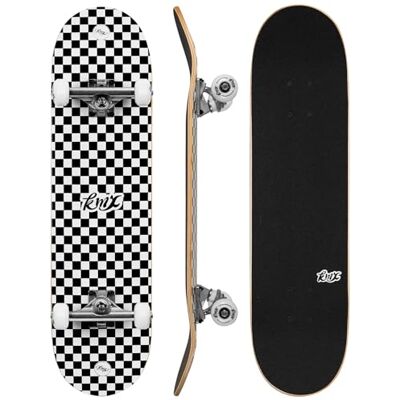 KMX Compleet skateboard voor beginners met coole afbeeldingen + Skate voor beginners, jongens, meisjes, kinderen en volwassenen. Deck van esdoorn, 7-laags, Double Kick, trucks aluminium KMX Compleet skateboard voor beginners met coole afbeeldingen + Skate voor beginners, jongens, meisjes, kinderen en volwassenen. Deck van esdoorn, 7-laags, Double Kick, trucks aluminium