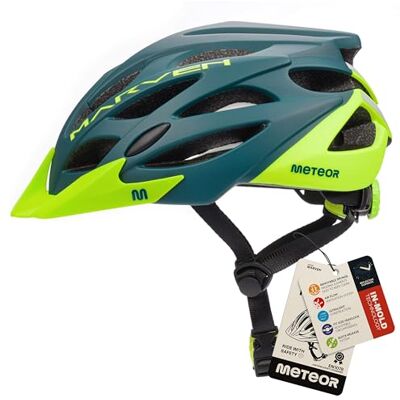 meteor MARVEN Fietshelm voor mountainbike en citybike, voor volwassenen en jongeren, uniseks, verstelbare sporthelm voor BMX, skaten, step, schaatsen, ontworpen voor de veiligheid van de gebruiker meteor MARVEN Fietshelm voor mountainbike en citybike, voor volwassenen en jongeren, uniseks, verstelbare sporthelm voor BMX, skaten, step, schaatsen, ontworpen voor de veiligheid van de gebruiker