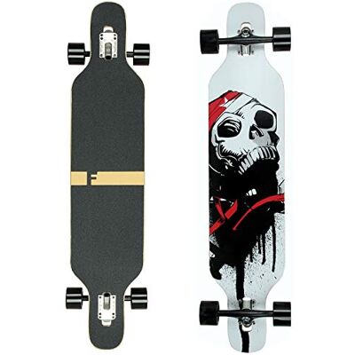 FunTomia Longboard met 3 flexibele niveaus Drop Through Cruiser Mach1 Speed kogellagers T-gereedschap FunTomia Longboard met 3 flexibele niveaus Drop Through Cruiser Mach1 Speed kogellagers T-gereedschap