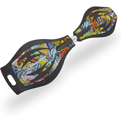 Schildkröt Waveboard Good Vibes licht en handig casterboard, groot board met antislip noppen, verschillende ontwerpen om uit te kiezen Schildkröt Waveboard Good Vibes licht en handig casterboard, groot board met antislip noppen, verschillende ontwerpen om uit te kiezen