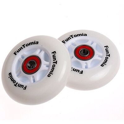 FunTomia Set van 2 waveboard-wielen met Mach1-kogellagers FunTomia Set van 2 waveboard-wielen met Mach1-kogellagers